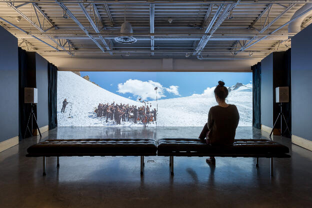 Paul Walde: Requiem for a Glacier, 2013; installed Art Gallery at Evergreen, 2014