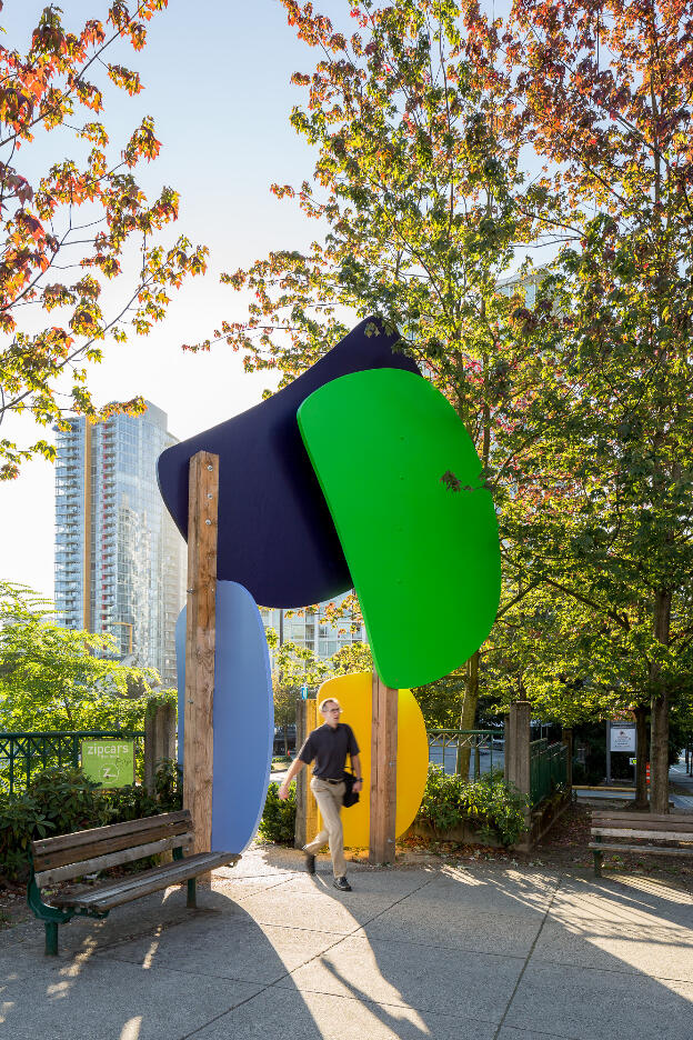 Lawrence Paul Yuxweluptun: Ovidism, 2016; Other Sights for Artists Projects - The Larwill Park Site Public Art Projects, Larwill Park, Vancouver BC